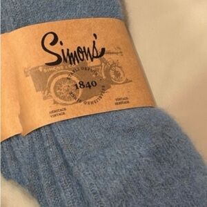 Simon's Blue Alpaca Socks made in Portugal